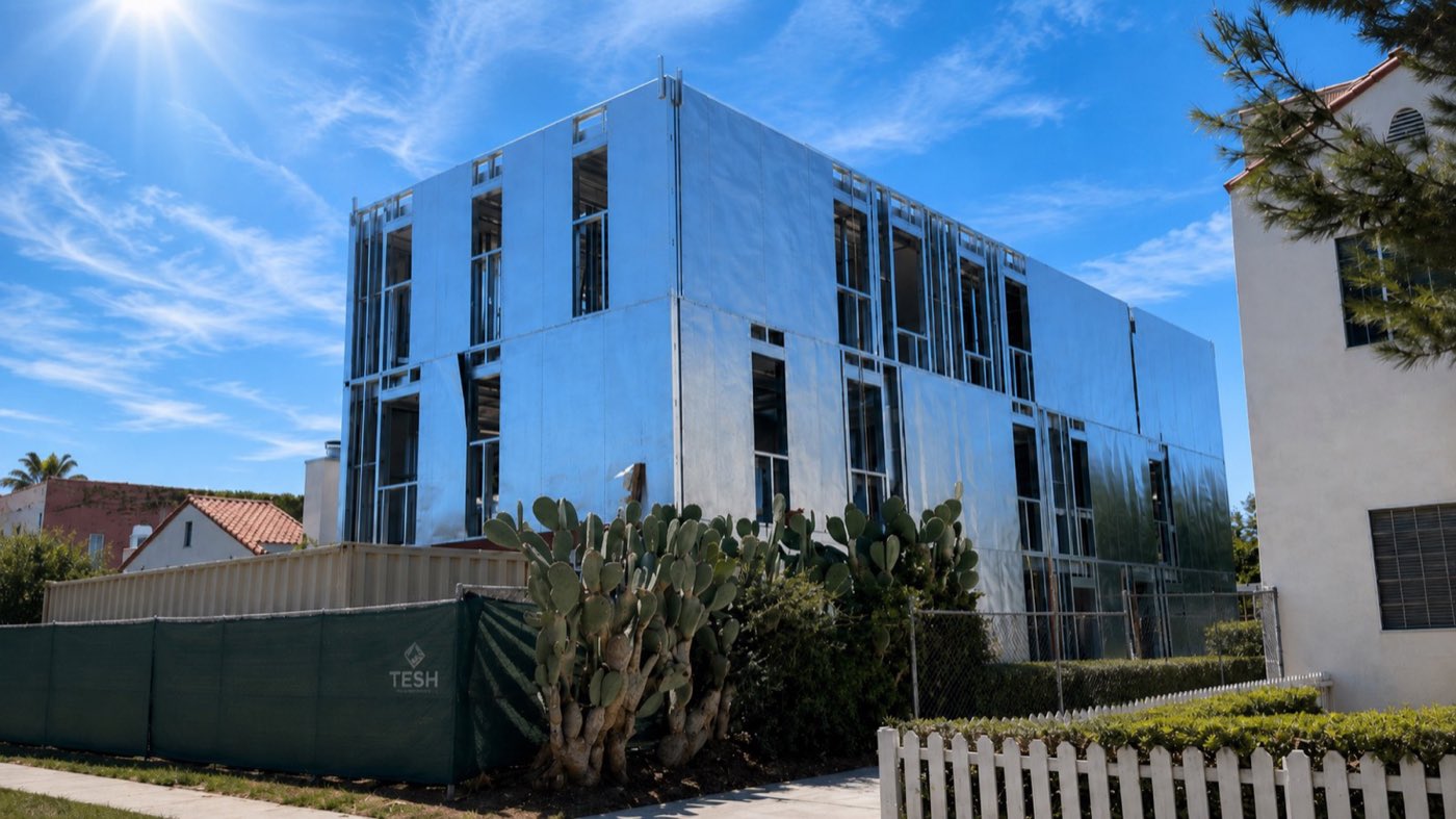A NAXA / TESH group project: a steel-framed multifamily building in Los Angeles